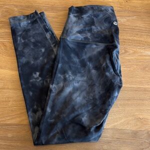 Lululemon Align Black Tie-Dye Leggings